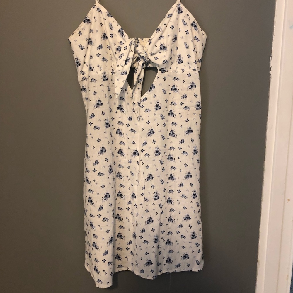 Lottie Moss White Floral Dress